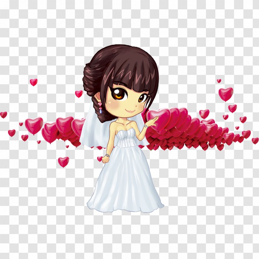 Love With The Bride - Cartoon - Silhouette Transparent PNG