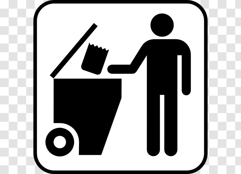 Waste Container Recycling Management Clip Art - Signage - Garbage Disposal Cliparts Transparent PNG