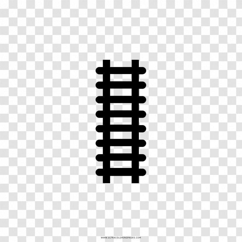 Train Rail Transport Drawing Track - Coloring Book Transparent PNG