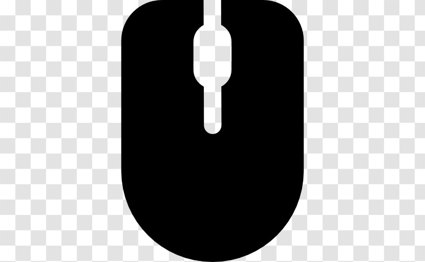 Computer Mouse - Black - And White Transparent PNG