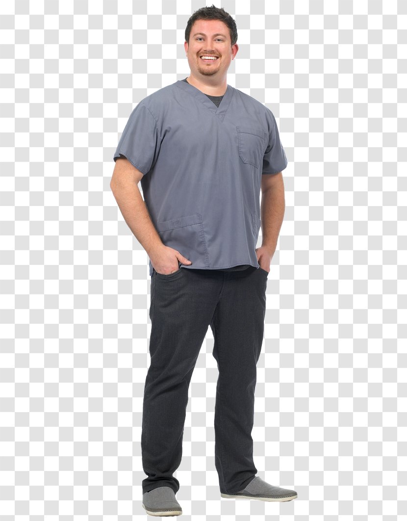 T-shirt Shoulder Jeans Sleeve Outerwear - T Shirt - Dentist Standing Transparent PNG