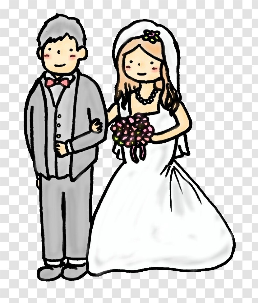 Illustration Marriage Wedding Single Person Couple - Woman - Flyer Transparent PNG