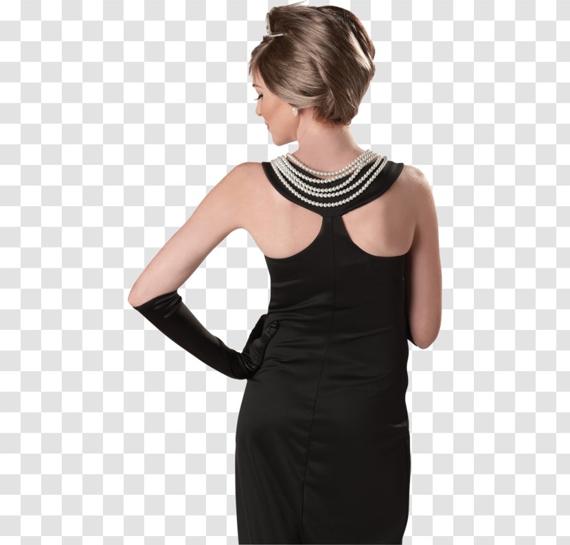 Black Givenchy Dress Of Audrey Hepburn Holly Golightly Tiffany & Co. Costume Breakfast At Tiffany's - Shoulder - Identity Cards Can Not Open Jokes Transparent PNG