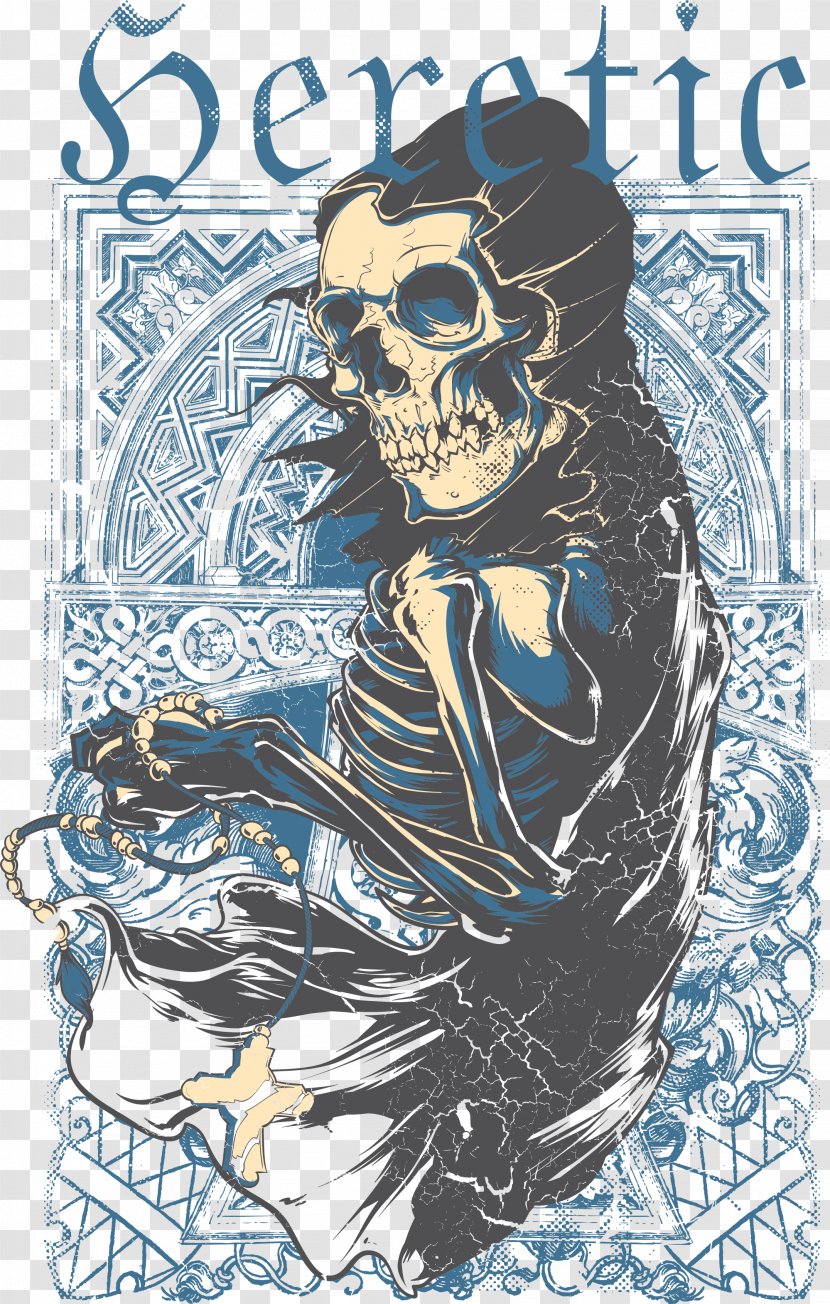 T-shirt Calavera Skull Devil - Printing Transparent PNG