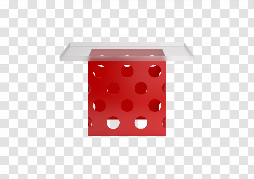 Rectangle Pattern - Red - Side Table Transparent PNG