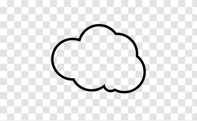 Cloud Symbol - Monochrome - Rain Effects Transparent PNG
