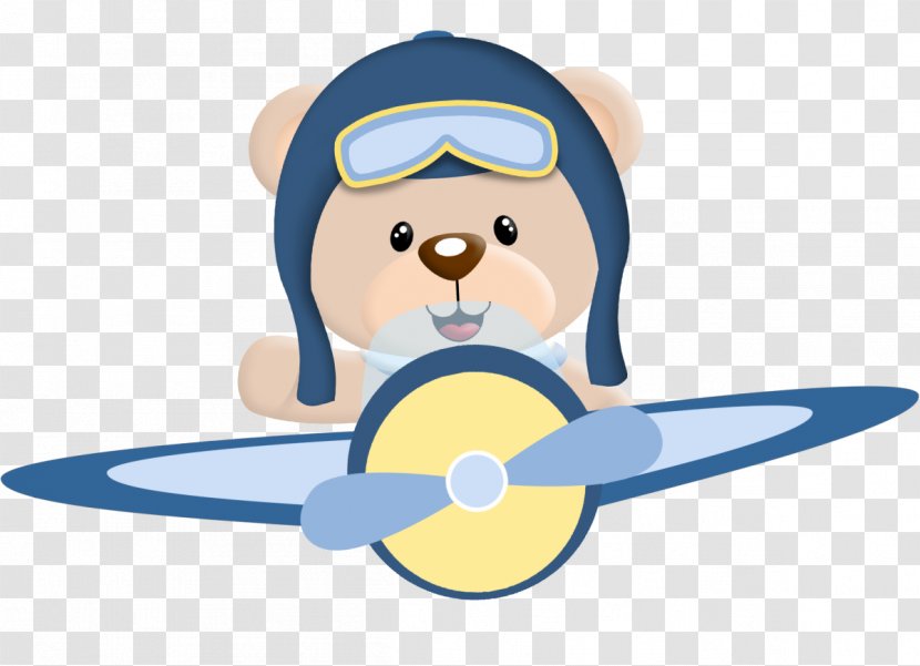 Bear Airplane 0506147919 Paper Party - Aviao Transparent PNG