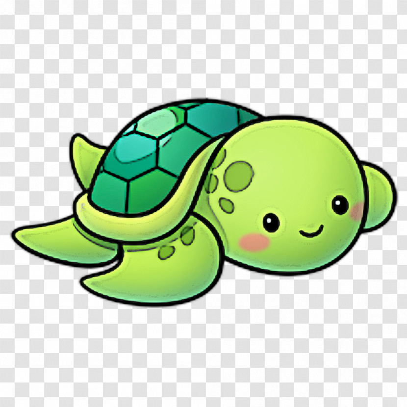 Green Sea Turtle Cartoon Turtle Green Sea Turtle Transparent PNG