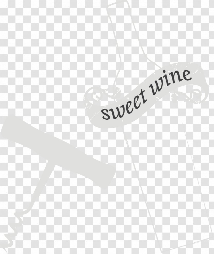 White Brand Finger Material - Hand - Vector Red Wine With Corkscrew Transparent PNG
