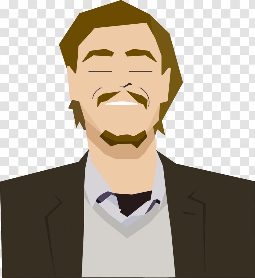 Man Facial Hair Expression Mouth - Smile - Comma Transparent PNG