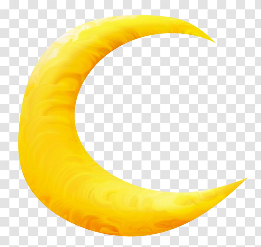 Moon Drawing Cartoon Crescent - Silhouette - Creative Creative,Yellow Transparent PNG