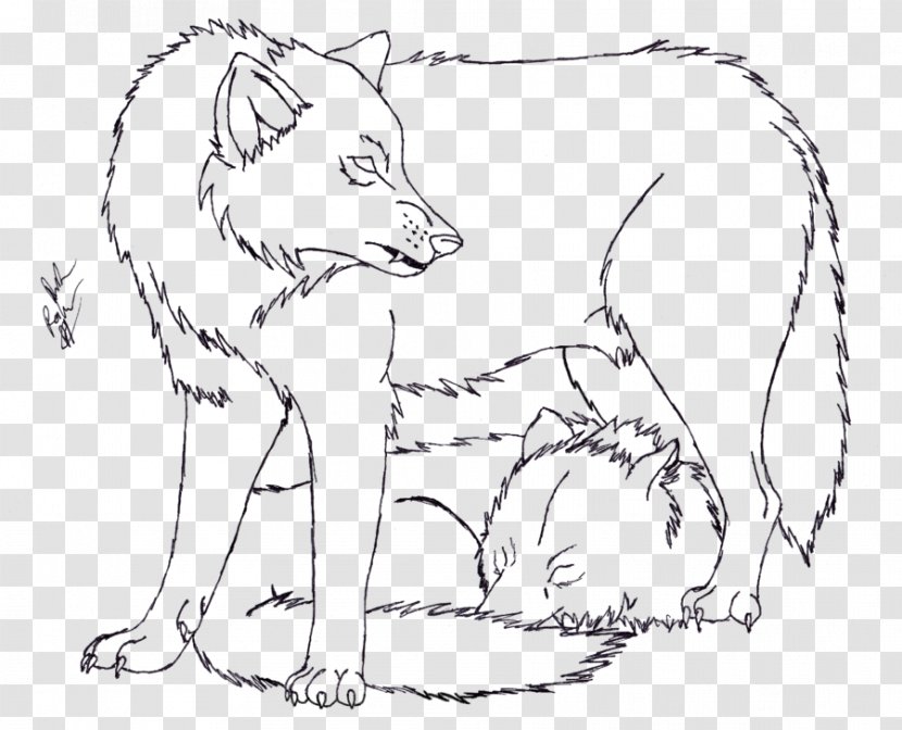 Gray Wolf Red Fox Snout Line Art Drawing - Silhouette - Photo-print Transparent PNG