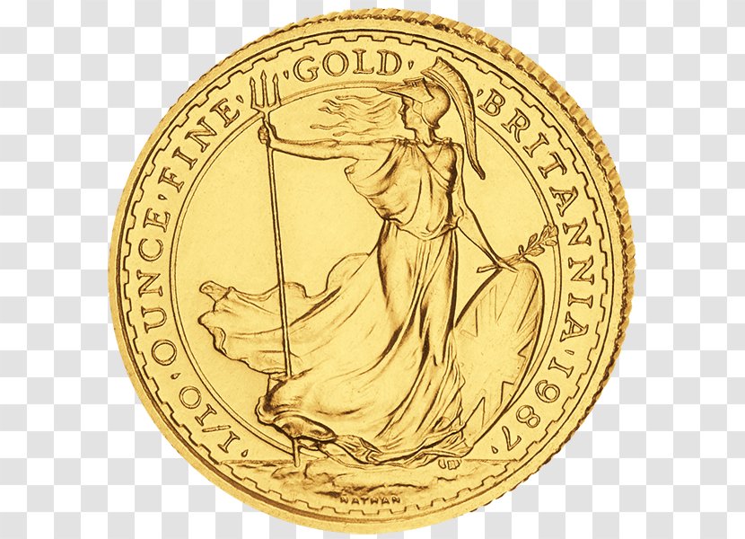 Gold Coin Half Guinea - Five Pounds Transparent PNG