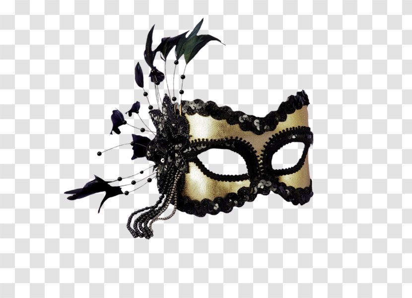 Masquerade Ball Mask Mardi Gras Gold Costume - Carnival Transparent PNG