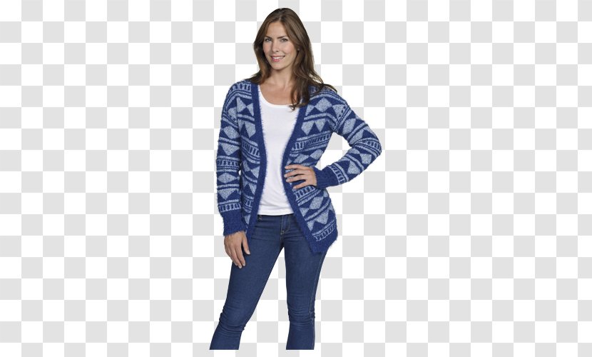 Cardigan Cobalt Blue Jacket Sleeve Jeans Transparent PNG