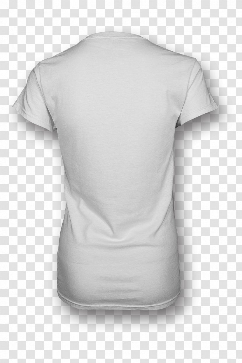 T-shirt White Shoulder Product - Female Transparent PNG