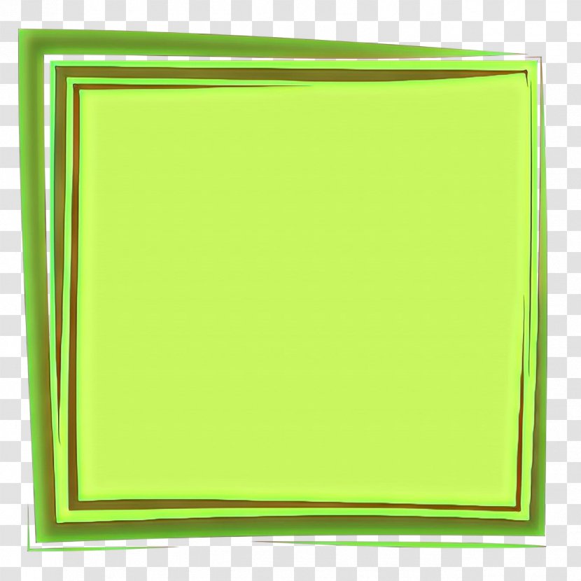 Background Green - Picture Frames - Rectangle Yellow Transparent PNG