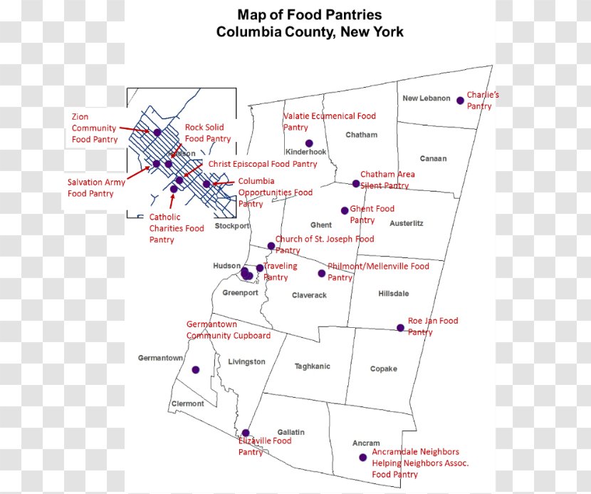 Food Bank Pantry Point - Map Transparent PNG