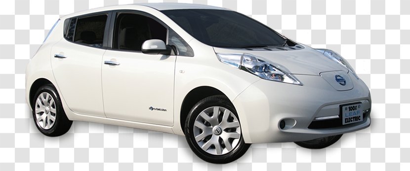 2018 Nissan LEAF Electric Vehicle City Car - Minivan Transparent PNG