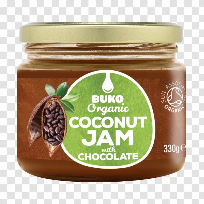 Coconut Jam Organic Food Chocolate Cake - Condiment Transparent PNG