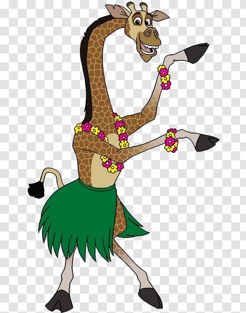 Melman Giraffe Hula Dance Clip Art - Horn - Germ Cartoons Transparent PNG