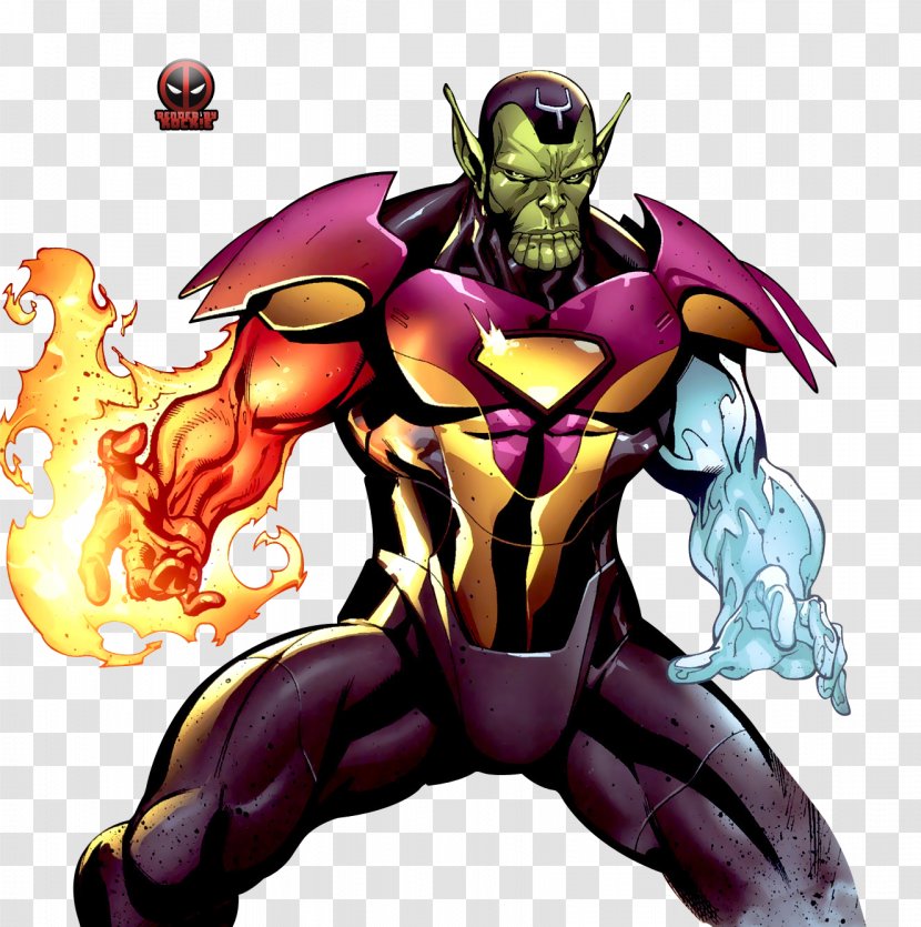 Super-Skrull Human Torch Sunspot Fantastic Four - Action Figure - Dc Comics Transparent PNG