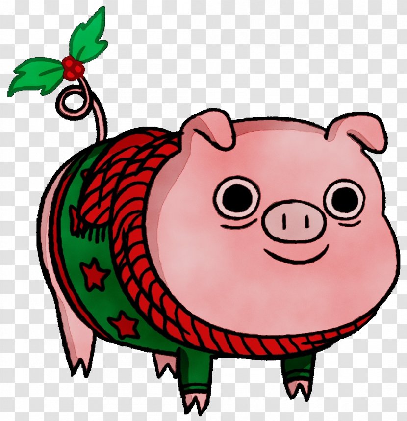 Cartoon Clip Art Snout Suidae Pink - Domestic Pig Transparent PNG