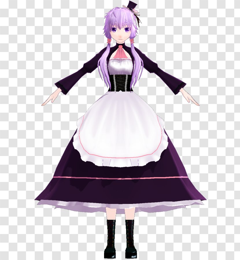 Yuzuki Yukari MikuMikuDance Maid Voiceroid The Bitchelor - Frame Transparent PNG