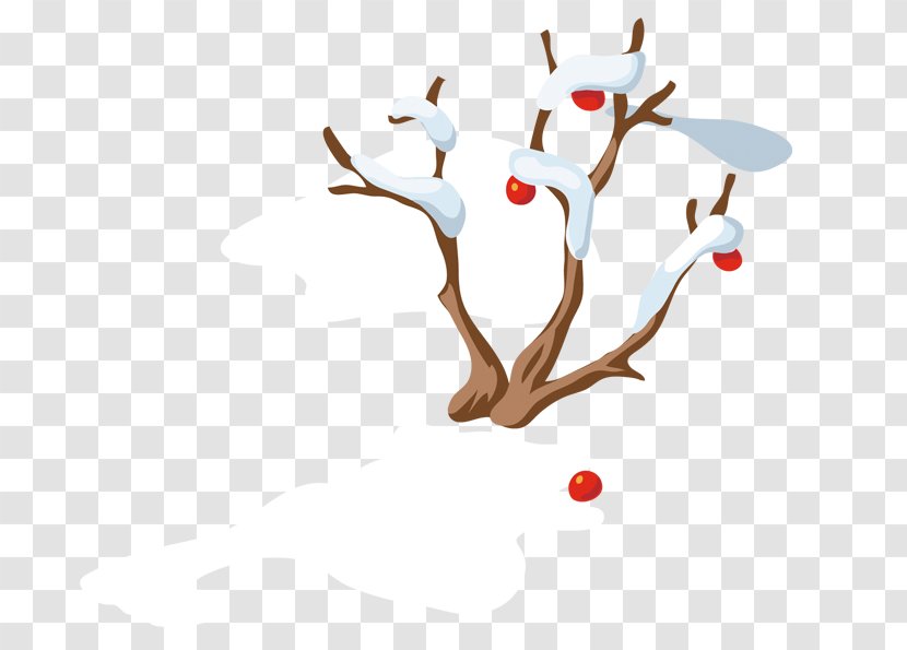 Christmas Card Snowman - Tree - Fruit Trees On Snow Transparent PNG