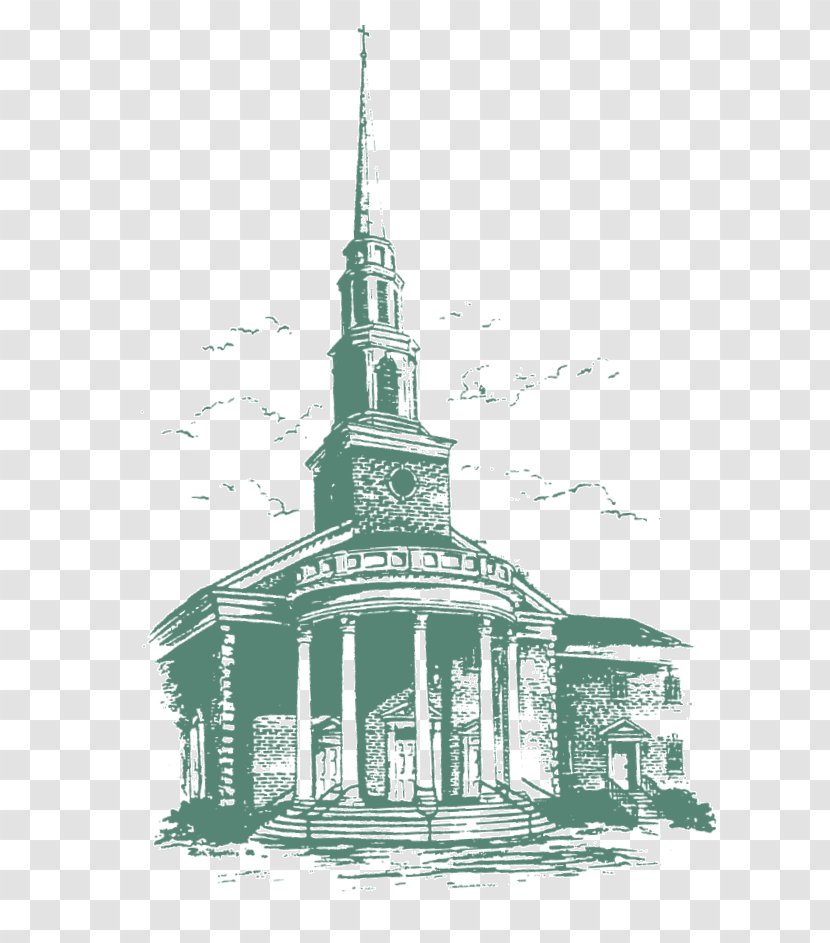Steeple South Carolina Chapel Sketch God - Spire - Bible Maps Jesus Ministry Transparent PNG