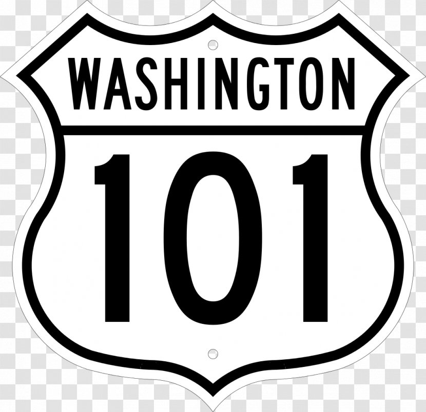 Logo Vehicle License Plates U.S. Route 99 Sleeve Clip Art - Symbol - Highway 101 Washington Transparent PNG