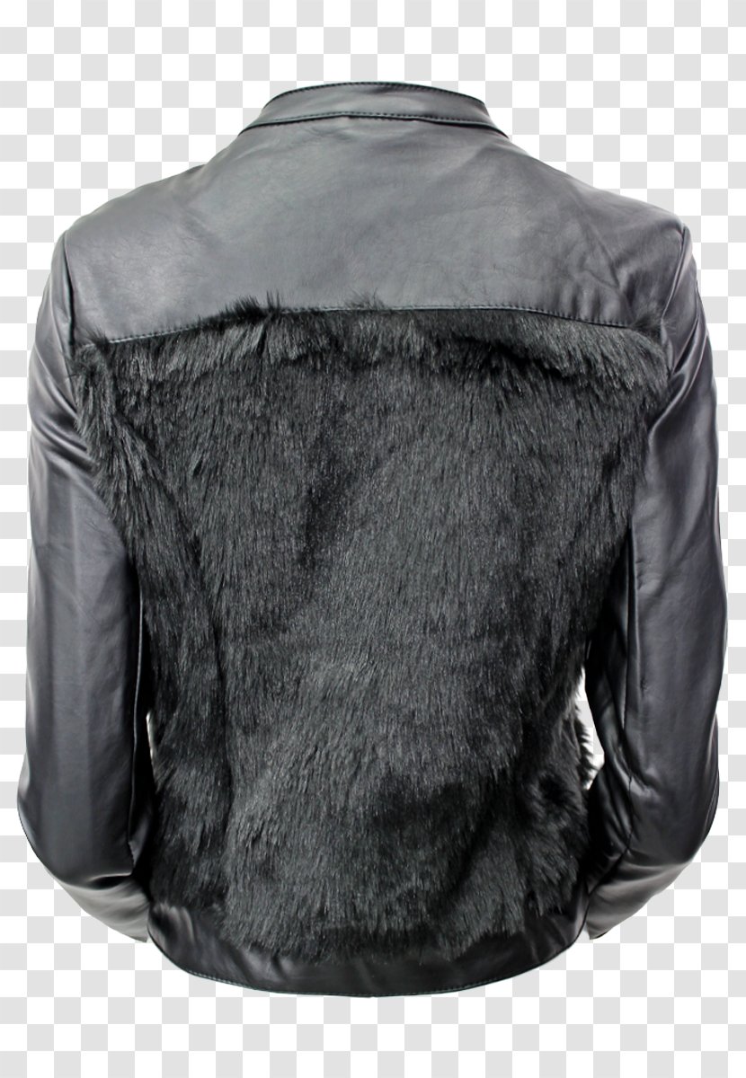 Leather Jacket M Fur Clothing - Plus Size Jean With Hood Transparent PNG