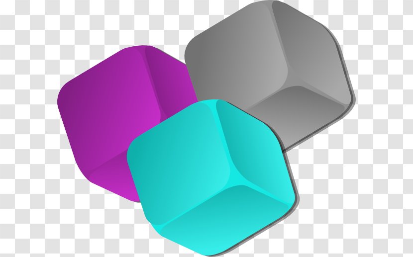 Cube Dice Clip Art - Purple Transparent PNG