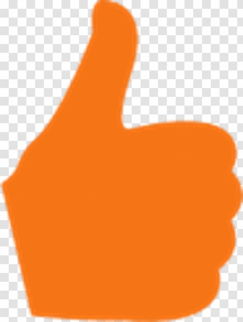 Thumb Signal Clip Art - Orange - Good Price Transparent PNG