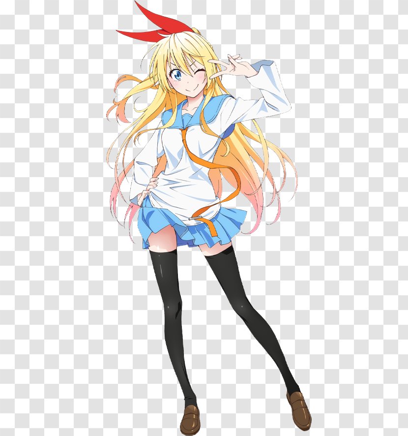 Nisekoi Cosplay Chitoge Kirisaki Costume Uniform - Cartoon Transparent PNG