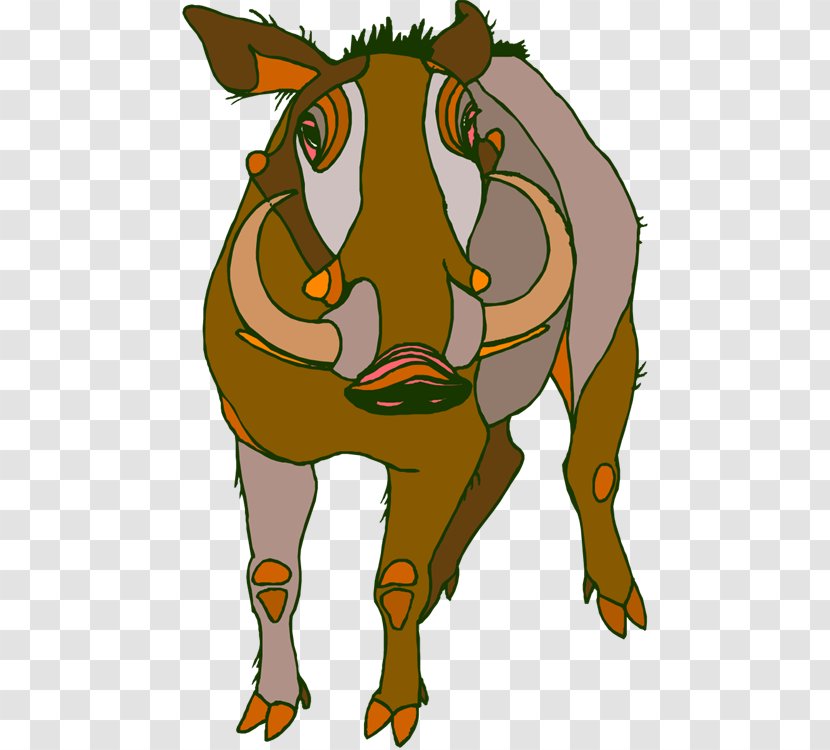 Common Warthog Drawing Clip Art - Fauna - Cliparts Transparent PNG