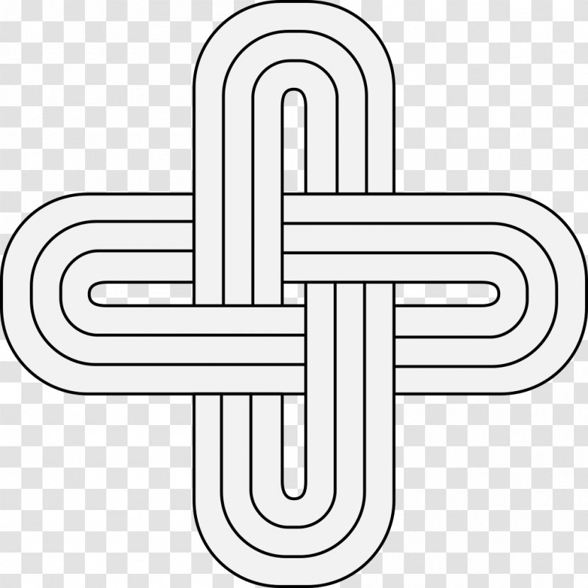 Solomon's Knot Horizontal And Vertical Drawing Pattern - Motif - Knots Transparent PNG