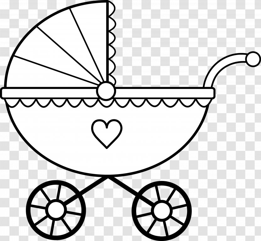 Baby Transport Infant Carriage Clip Art - Monochrome - Buggy Cliparts Transparent PNG