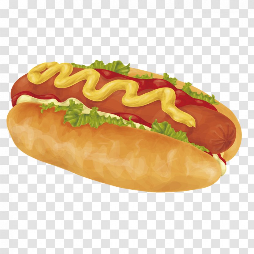 Hot Dog Hamburger Sausage French Fries Cuisine Of The United States - Photography - Delicious Transparent PNG