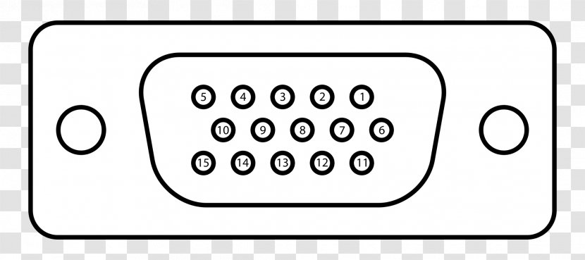 Graphics Cards & Video Adapters VGA Connector D-subminiature Electrical Digital Visual Interface - Pinout - Port Terminal Transparent PNG