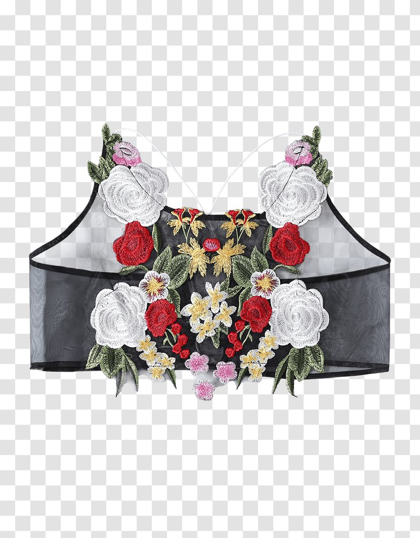 Floral Design T-shirt Sleeveless Shirt Crop Top - Vintage Swing Dresses For Women Transparent PNG