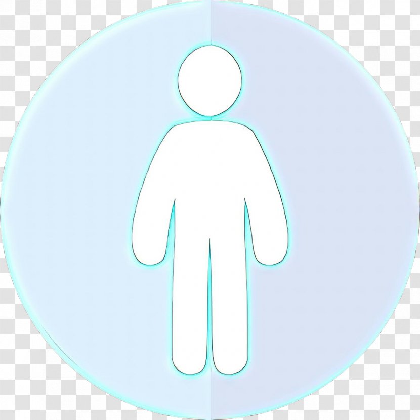 Turquoise Aqua Hand Circle Symbol Transparent PNG