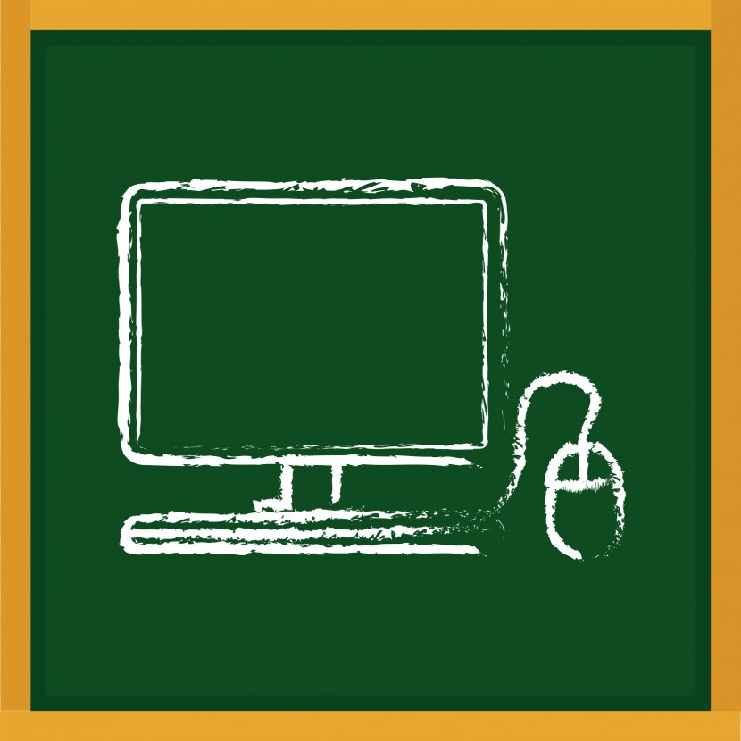 Blackboard Learn Drawing Icon - Laptop Vector Transparent PNG