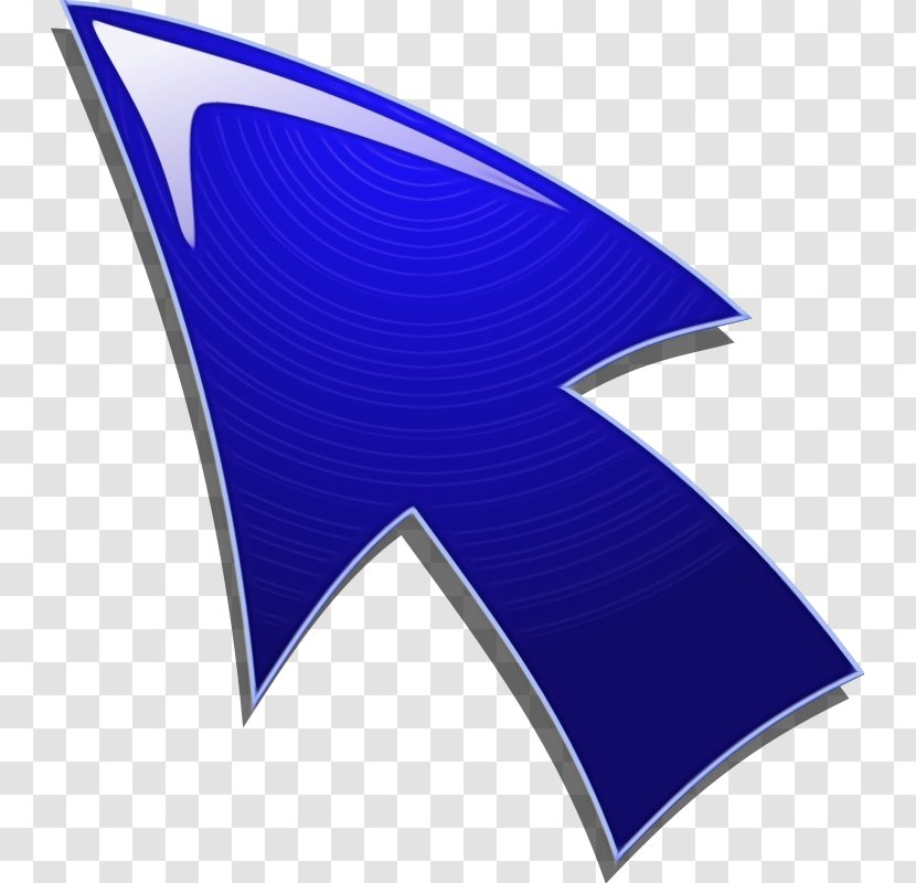 Paint Arrow - Electric Blue - Symbol Fin Transparent PNG