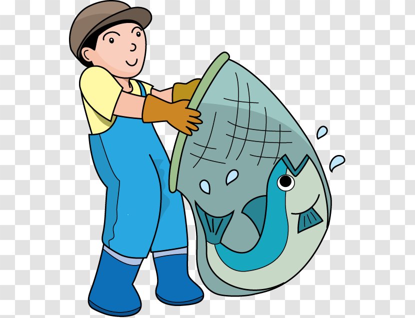 Fishing Fisherman Clip Art - Cartoon - Net Cliparts Transparent PNG