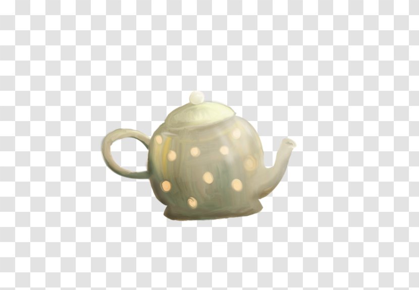 Hand Painted Teapots - Kettle - Saucer Transparent PNG
