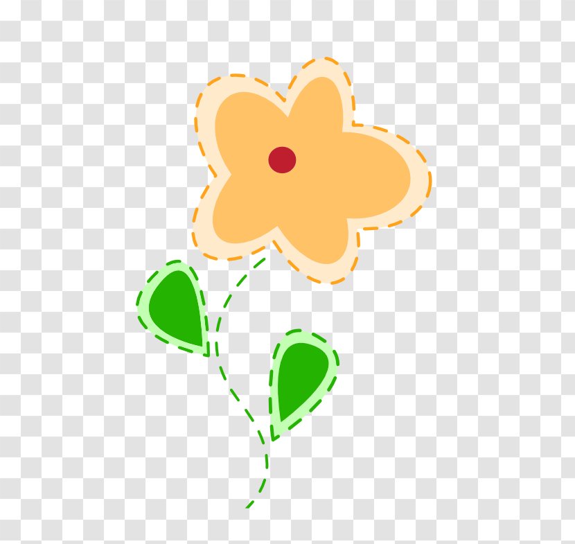 Easter Bunny Flower Clip Art - Heart - Image Transparent PNG