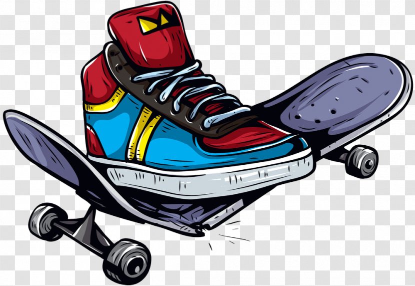 Skateboarding Wall Decal Sticker - Skate Shoe - Graffiti Youth Transparent PNG