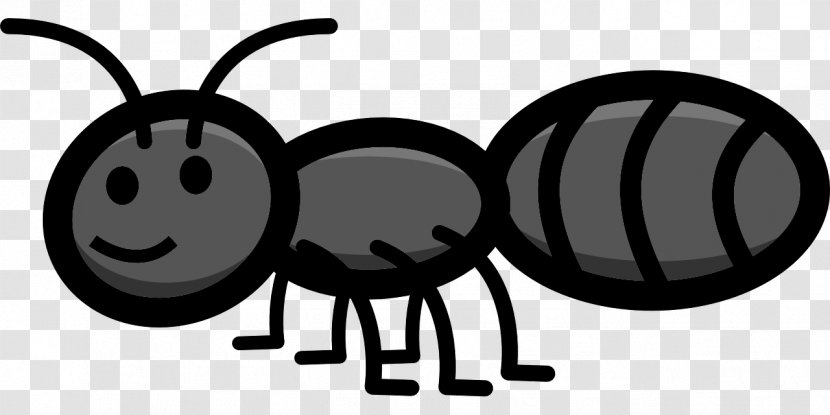Ant Drawing Clip Art - Royaltyfree - Black And White Transparent PNG