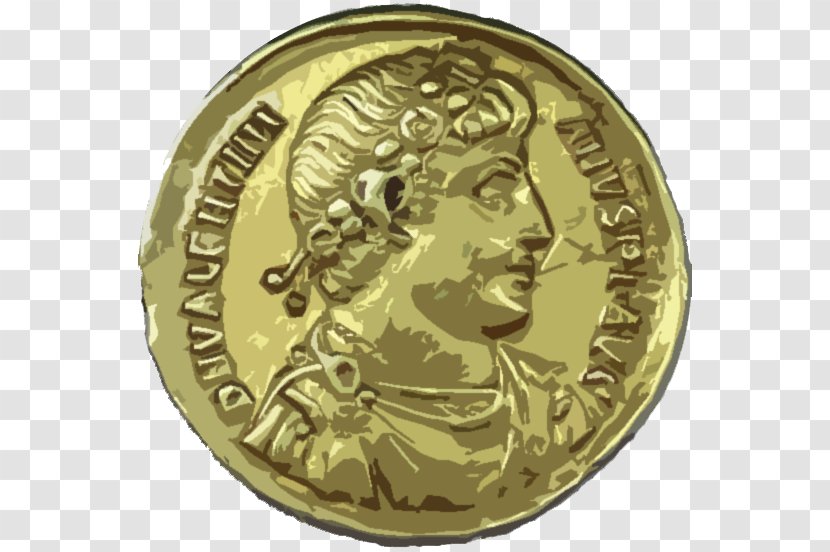 Gold Coin Ancient Rome Roman Currency - Medal Transparent PNG